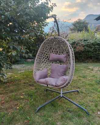 POLTRONA SOSPESA A UOVO  COME NUOVA 