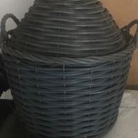 2 damigiane 54 litri con rivestimento plastica