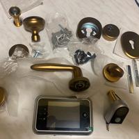 Kit pirta blindata pomello maniglia spioncino