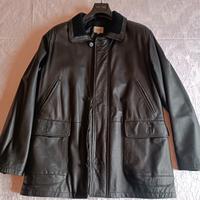 Giaccone in pelle uomo