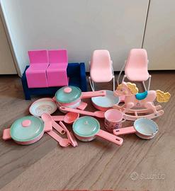 Lotto Accessori Casa Barbie Vintage 