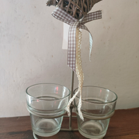 Portacandele in vetro