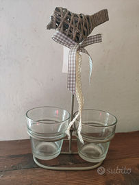 Portacandele in vetro