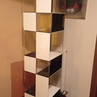 Libreria modulare vintage in plexiglass girevole 