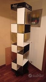 Libreria modulare vintage in plexiglass girevole 