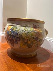 Vaso artigianato fiorentino dipinto a mano