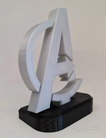 Avengers Logo 3D – Decorazione Fan Art Marvel