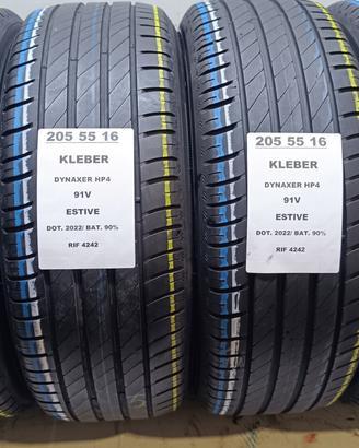 4 GOMME 205 55 16 KLEBER RIF4242