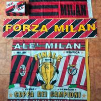 Lotto Milan vintage '80'90 sciarpa cuscino Benfica