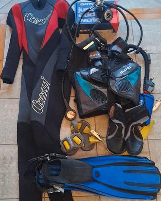 Attrezzatura Sub completa