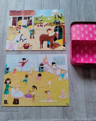 valigetta con due puzzle janod