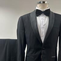 Smoking uomo nero slimfit da 46 a 60 made in italy