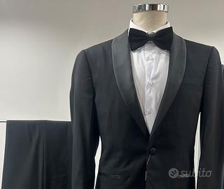 Smoking uomo nero slimfit da 46 a 60 made in italy