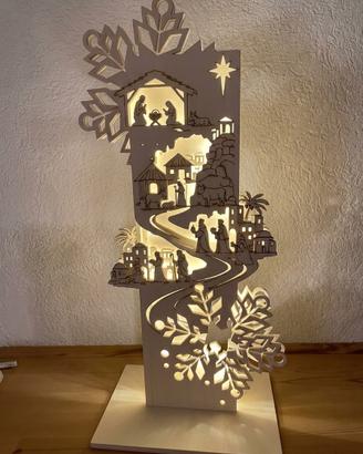 Presepe in ferro verticale AssisiStyle MadeinItaly