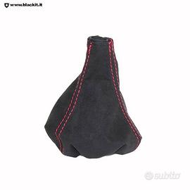 Cuffia cambio 595 Abarth alcantara filo rosso