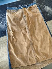 gonna lunga camosciata