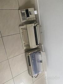 calcolatrice e stampanti old style