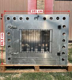 Gabbia Kennel per cani o animali in alluminio