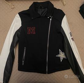 Giubbotto Pelle Bianco&Nero