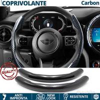 COPRIVOLANTE per MINI Effetto FIBRA CARBONIO Nero