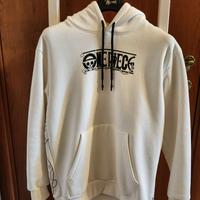 felpa Alcott Onepiece bianca Luffy originale