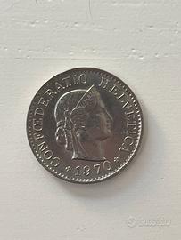 Moneta Svizzera 5 Rappen - 1970