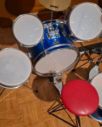 Batteria per bambini in legno