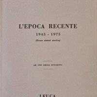 Libro "L'epoca recente 1945 - 1975"
