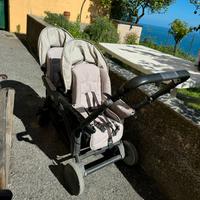 Passeggino gemellare ultra accessoriato marca CAM