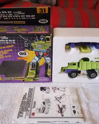 TRANSFORMERS G1 EXCAVATOR MACIGNO - GIG 1984