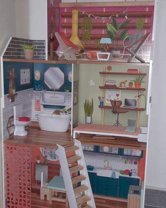 casetta bambole in legno