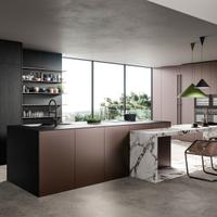 Cucina 5 Colonne + Isola + Tavolo | Come disegno