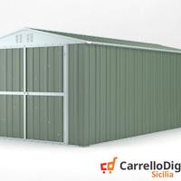 Box garage auto in Acciaio 327x611 19mq verde