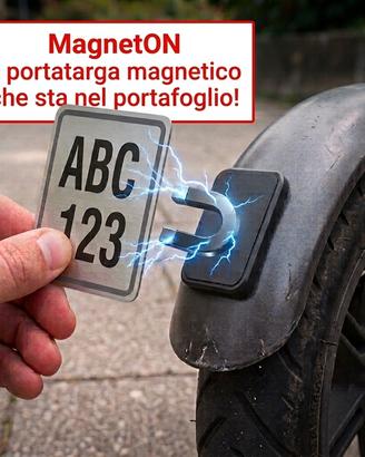 Supporto Portatarga RIMOVIBILE per Monopattino