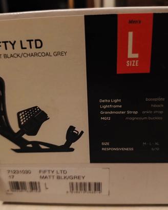 Attacchi snowboard Drake Fifty LTD taglia L
