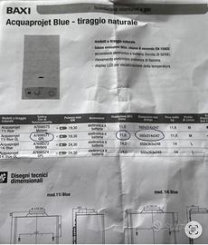Boiler BAXI Acquaproject 11 litri Gpl
