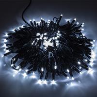 LUCI NATALE - STRINGA NERA 120LED BIA FLASH