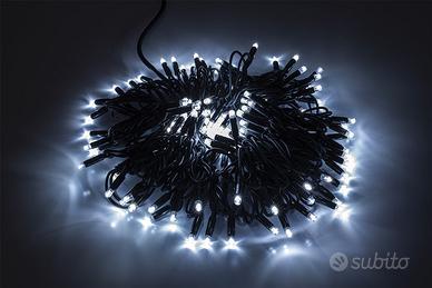 LUCI NATALE - STRINGA NERA 120LED BIA FLASH