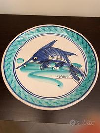 Piatto Gerbino ceramica artigianato siciliano