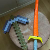 Spada e piccone Minecraft