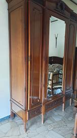 armadio legno 155x56x238