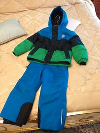 Completo neve , giubbotto salopet guanti scarponci