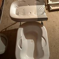 Bagnetto e fasciatoio per vasca