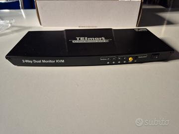 TESmart Switch KVM  DP+ HDMI per 2 Monitor e 2 PC