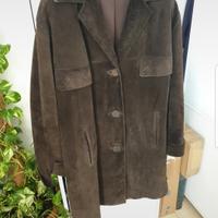 giacca in camoscio vintage