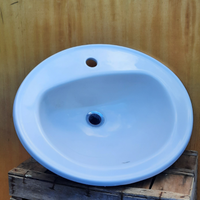 Lavabo per bagno da incasso in ceramica