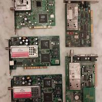 Lotto 3 / 5x Schede Satellitari/TV PC "Vintage"