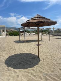 Ombrelloni, lettini e sedie regista lido