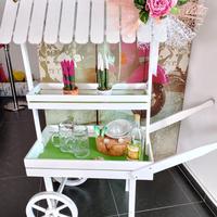 Carretto in legno decorativo