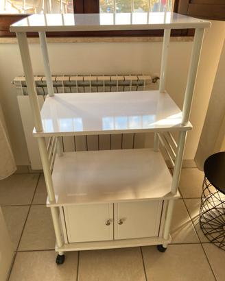 Mobile scaffalatura tre ripiani per cucina o sogg.